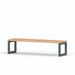 Gewerbefabrik Sitzbank Eppingen Outdoor Bank Parkbank Holz Grau RAL 7011