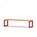 Gewerbefabrik Sitzbank Eppingen Outdoor Bank Parkbank Holz Rot RAL 3001