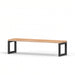 Gewerbefabrik Sitzbank Eppingen Outdoor Bank Parkbank Holz Schwarz RAL 9017