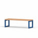 Gewerbefabrik Sitzbank Eppstein Outdoor Bank Parkbank Holz Blau RAL 5005