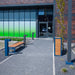 Gewerbefabrik Sitzbank Eppstein Outdoor Bank Parkbank Holz Blau RAL 5005 Stadt
