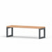 Gewerbefabrik Sitzbank Eppstein Outdoor Bank Parkbank Holz Grau RAL 7011
