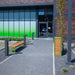 Gewerbefabrik Sitzbank Eppstein Outdoor Bank Parkbank Holz Grün RAL 6018 Stadt