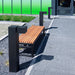 Gewerbefabrik Sitzbank Eppstein Outdoor Bank Parkbank Holz Schwarz RAL 9017 Park