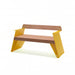 Gewerbefabrik Sitzbank Erlabrunn Outdoor Bank Parkbank Holz Gelb RAL 1028