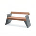 Gewerbefabrik Sitzbank Erlabrunn Outdoor Bank Parkbank Holz Grau RAL 7011