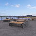 Gewerbefabrik Sitzbank Erlabrunn Outdoor Bank Parkbank Holz Grau RAL 7011 Stadt