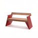 Gewerbefabrik Sitzbank Erlabrunn Outdoor Bank Parkbank Holz Rot RAL 3001