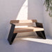 Gewerbefabrik Sitzbank Erlabrunn Outdoor Bank Parkbank Holz Schwarz RAL 9017 Park