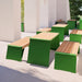 Gewerbefabrik Sitzbank Erlau Outdoor Bank Parkbank Holz Grün RAL 6018 Park