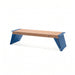 Gewerbefabrik Sitzbank Erlbach Outdoor Bank Parkbank Holz Blau RAL 5005