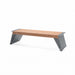 Gewerbefabrik Sitzbank Erlbach Outdoor Bank Parkbank Holz Grau RAL 7011