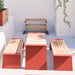 Gewerbefabrik Sitzbank Erlbach Outdoor Bank Parkbank Holz Rot RAL 3001 Park