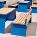 Gewerbefabrik Sitzbank Erlenbach Outdoor Bank Parkbank Holz Blau RAL 5005 Park