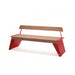 Gewerbefabrik Sitzbank Erlenbach Outdoor Bank Parkbank Holz Rot RAL 3001
