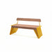 Gewerbefabrik Sitzbank Erlensee Outdoor Bank Parkbank Holz Gelb RAL 1028