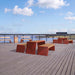 Gewerbefabrik Sitzbank Erlensee Outdoor Bank Parkbank Holz Rot RAL 3001 Stadt