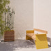 Gewerbefabrik Sitzbank Erligheim Outdoor Bank Parkbank Holz Gelb RAL 1028 Park