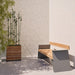 Gewerbefabrik Sitzbank Erligheim Outdoor Bank Parkbank Holz Grau RAL 7011 Park