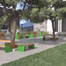Gewerbefabrik Sitzbank Erligheim Outdoor Bank Parkbank Holz Grün RAL 6018 Stadt