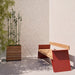 Gewerbefabrik Sitzbank Erligheim Outdoor Bank Parkbank Holz Rot RAL 3001 Park