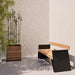 Gewerbefabrik Sitzbank Erligheim Outdoor Bank Parkbank Holz Schwarz RAL 9017 Park