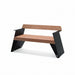 Gewerbefabrik Sitzbank Erligheim Outdoor Bank Parkbank Holz Schwarz RAL 9017