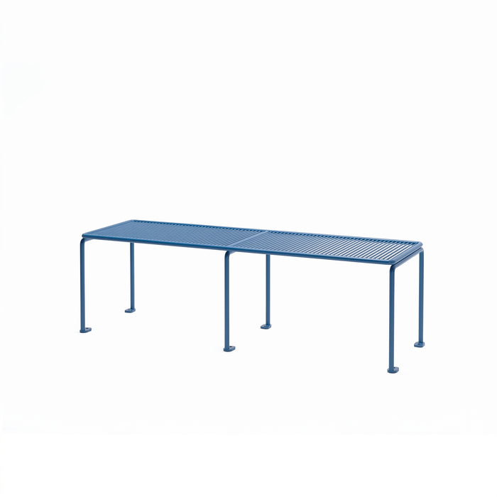 Gewerbefabrik Sitzbank Gangelt Outdoor Bank Parkbank Stahl Blau RAL 5005