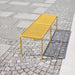 Gewerbefabrik Sitzbank Gangelt Outdoor Bank Parkbank Stahl Gelb RAL 1028 Park