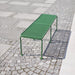 Gewerbefabrik Sitzbank Gangelt Outdoor Bank Parkbank Stahl Grün RAL 6018 Park