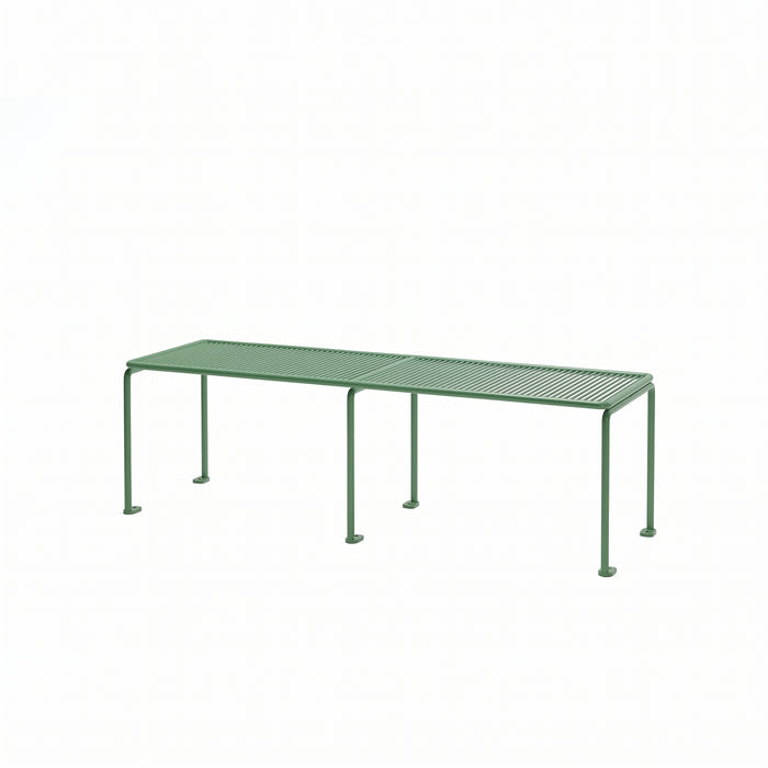 Gewerbefabrik Sitzbank Gangelt Outdoor Bank Parkbank Stahl Grün RAL 6018