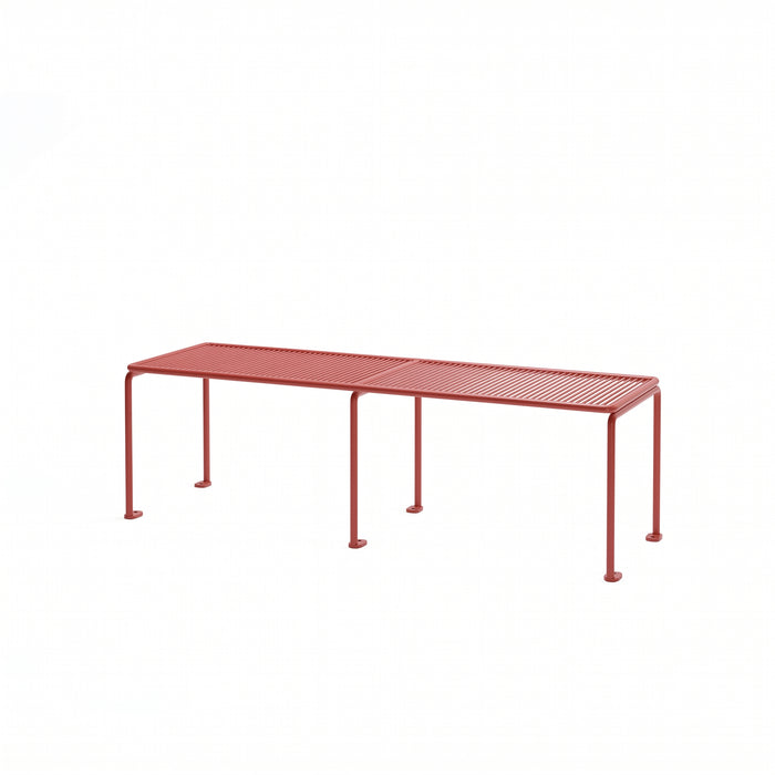 Gewerbefabrik Sitzbank Gangelt Outdoor Bank Parkbank Stahl Rot RAL 3001