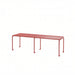 Gewerbefabrik Sitzbank Gangelt Outdoor Bank Parkbank Stahl Rot RAL 3001