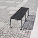 Gewerbefabrik Sitzbank Gangelt Outdoor Bank Parkbank Stahl Schwarz RAL 9017 Park
