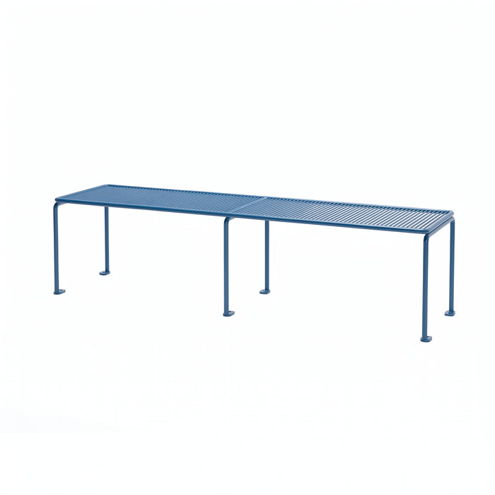 Gewerbefabrik Sitzbank Gangkofen Outdoor Bank Parkbank Stahl Blau RAL 5005