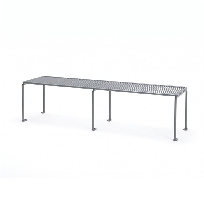 Gewerbefabrik Sitzbank Gangkofen Outdoor Bank Parkbank Stahl Grau RAL 7011