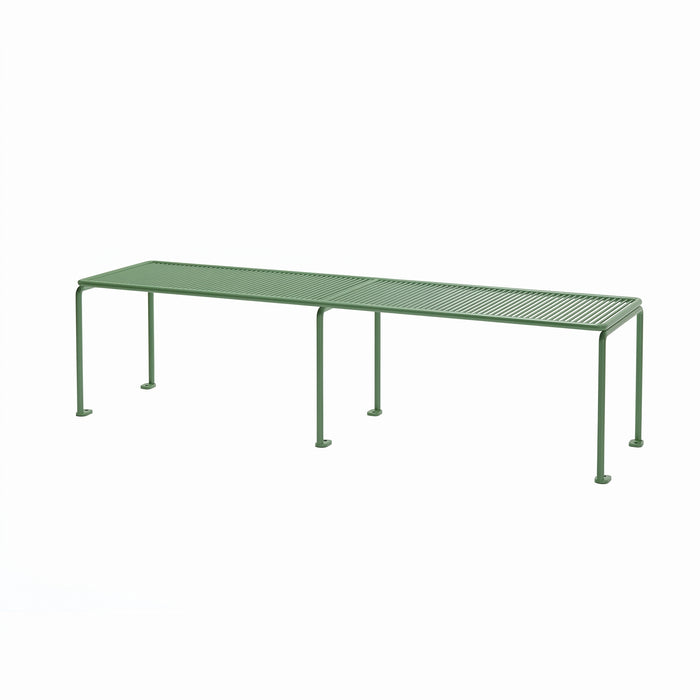 Gewerbefabrik Sitzbank Gangkofen Outdoor Bank Parkbank Stahl Grün RAL 6018