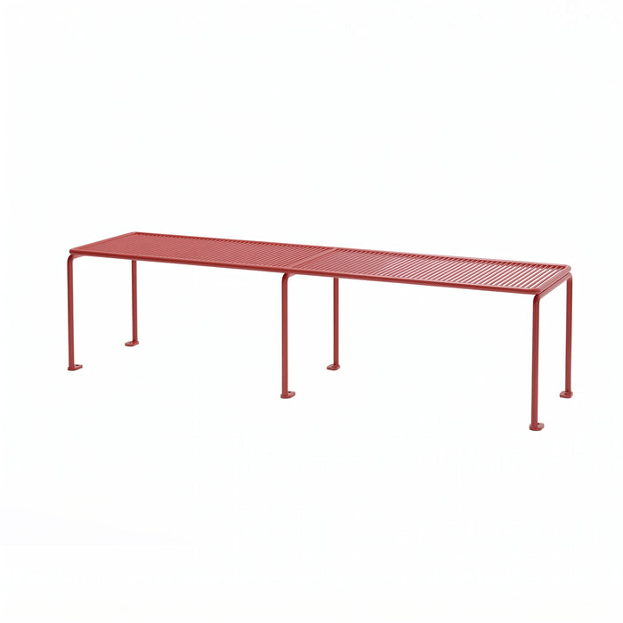 Gewerbefabrik Sitzbank Gangkofen Outdoor Bank Parkbank Stahl Rot RAL 3001