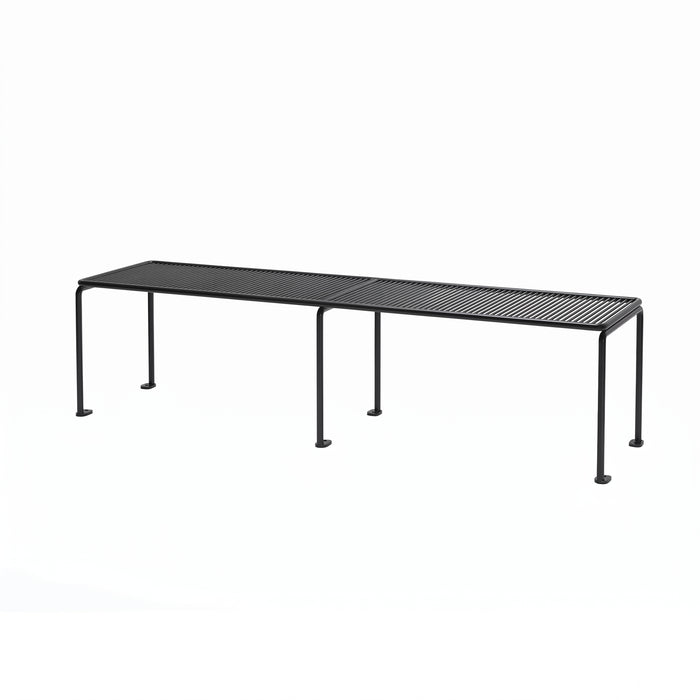 Gewerbefabrik Sitzbank Gangkofen Outdoor Bank Parkbank Stahl Schwarz RAL 9017