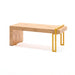 Gewerbefabrik Sitzbank Herrnhut Outdoor Bank Parkbank Holz Gelb RAL 1028