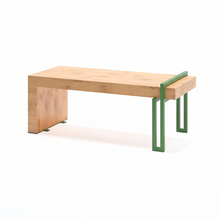 Gewerbefabrik Sitzbank Herrnhut Outdoor Bank Parkbank Holz Grün RAL 6018