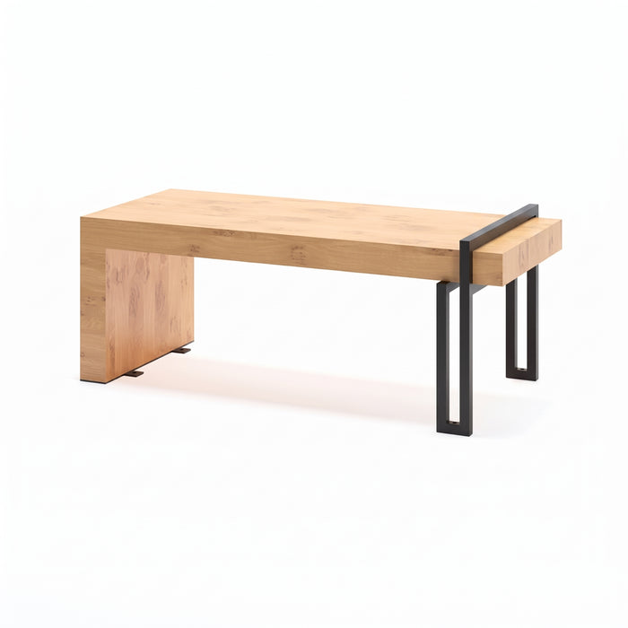 Gewerbefabrik Sitzbank Herrnhut Outdoor Bank Parkbank Holz Schwarz RAL 9017