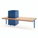Gewerbefabrik Sitzbank Illesheim Outdoor Bank Parkbank Holz Blau RAL 5005