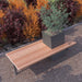 Gewerbefabrik Sitzbank Illesheim Outdoor Bank Parkbank Holz Grau RAL 7011 Park