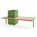 Gewerbefabrik Sitzbank Illesheim Outdoor Bank Parkbank Holz Grün RAL 6018