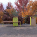 Gewerbefabrik Sitzbank Illesheim Outdoor Bank Parkbank Holz Grün RAL 6018 Stadt