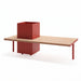 Gewerbefabrik Sitzbank Illesheim Outdoor Bank Parkbank Holz Rot RAL 3001