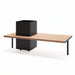 Gewerbefabrik Sitzbank Illesheim Outdoor Bank Parkbank Holz Schwarz RAL 9017