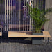 Gewerbefabrik Sitzbank Illingen Outdoor Bank Parkbank Holz Grau RAL 7011 Park