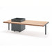Gewerbefabrik Sitzbank Illingen Outdoor Bank Parkbank Holz Grau RAL 7011